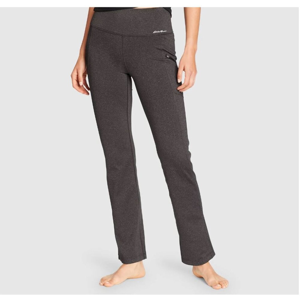 Eddie Bauer Charcoal Gray Track Pants with Side Zip Pocket